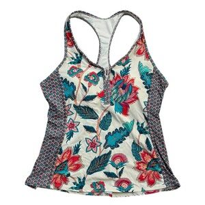 BEACH HOUSE Women’s Endless Summer Racerback Tankini Top Vibrant Floral Bra 12